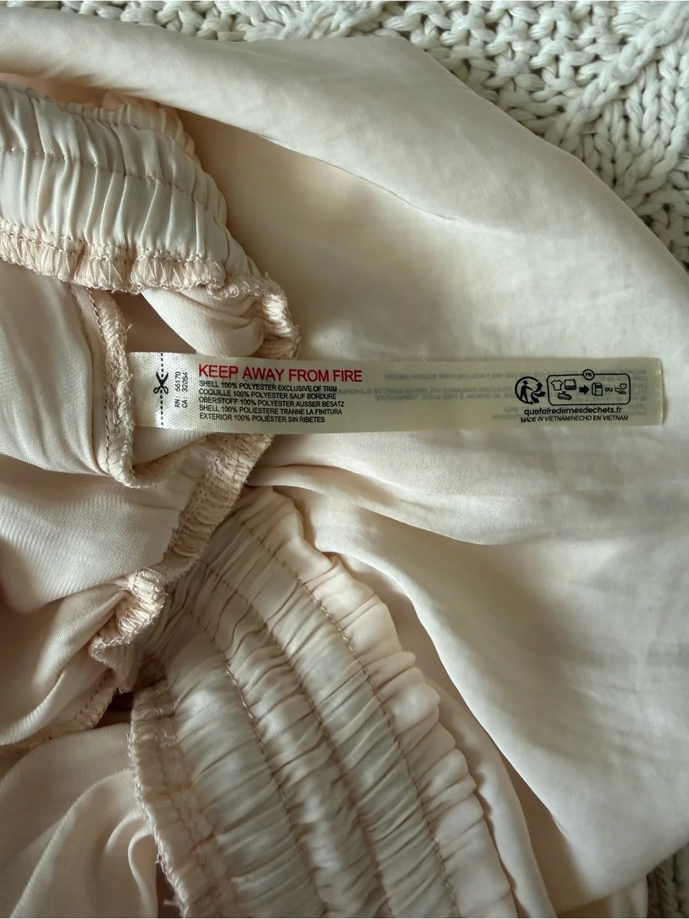 Free People Sleepover Crush Balloon Pants in Toasted Eggnog Size L